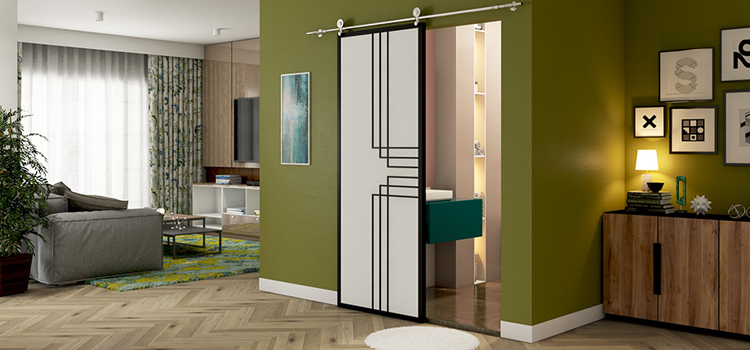 sliding bathroom door installation in Colusa